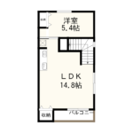 令和5年7月築ガレージ付メゾネット賃貸マンション